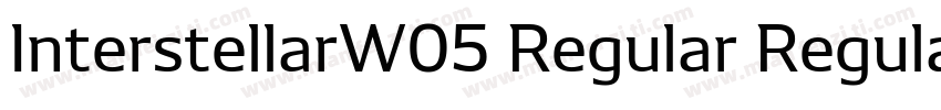 InterstellarW05 Regular Regular字体转换